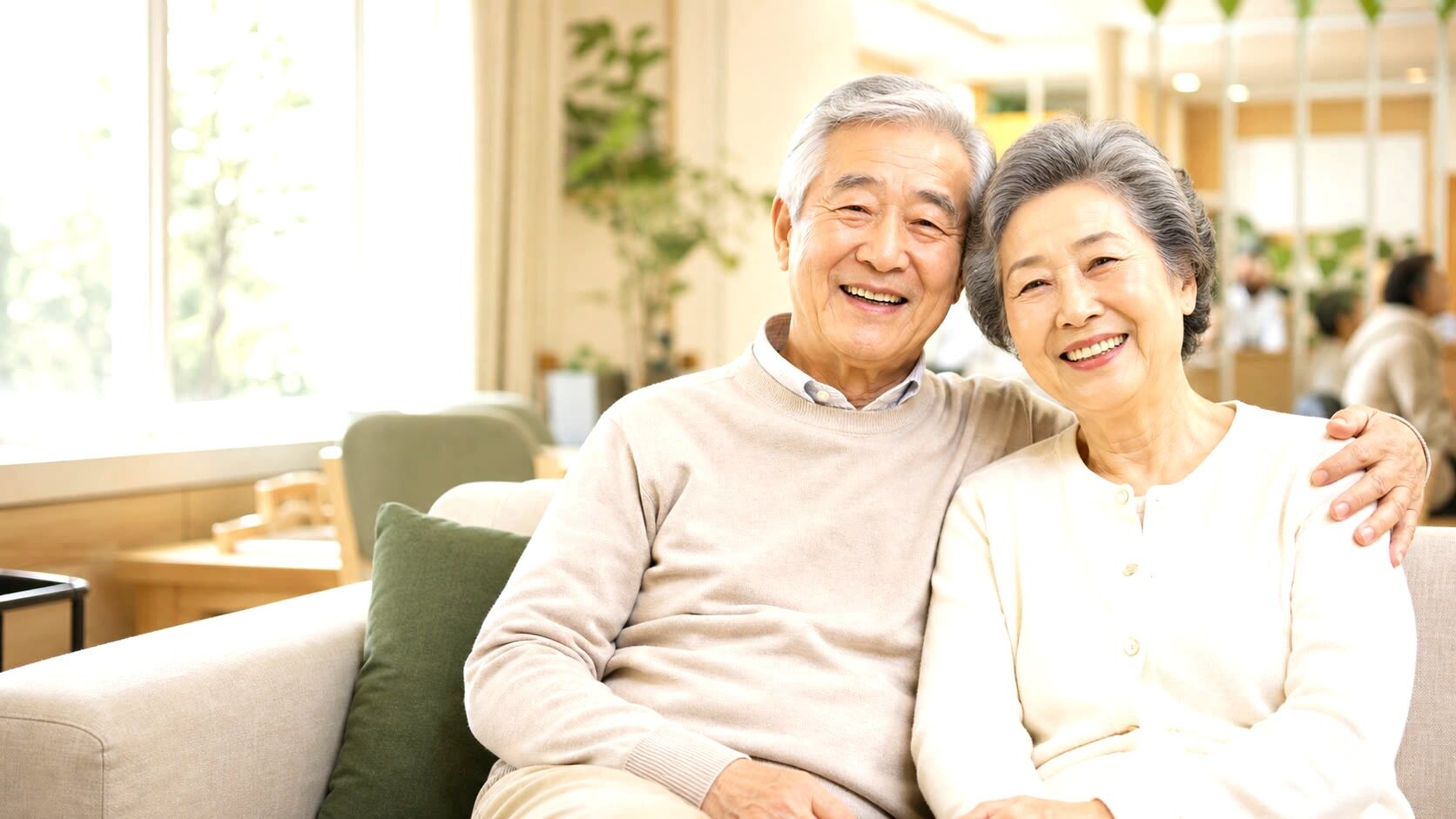 건강재활주간보호센터 어르신 부부